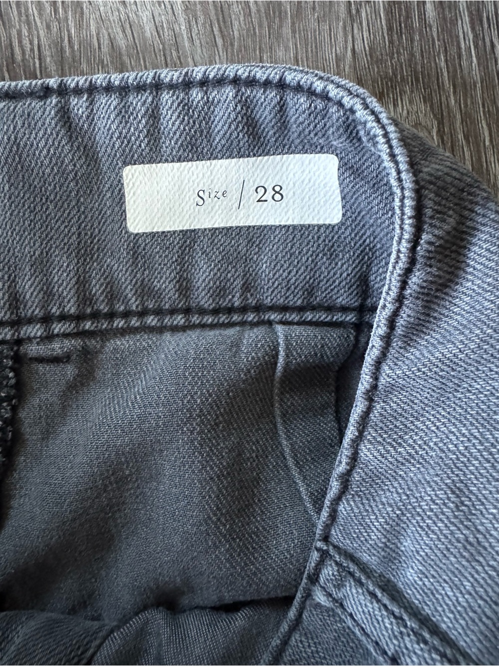 Anthropologie Pilcro Womens 28 Gray Pleated Wide Leg Palazzo Jeans High Rise - Picture 5 of 10